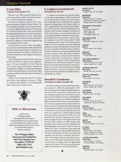 Chapter Eternal, Autumn 2004